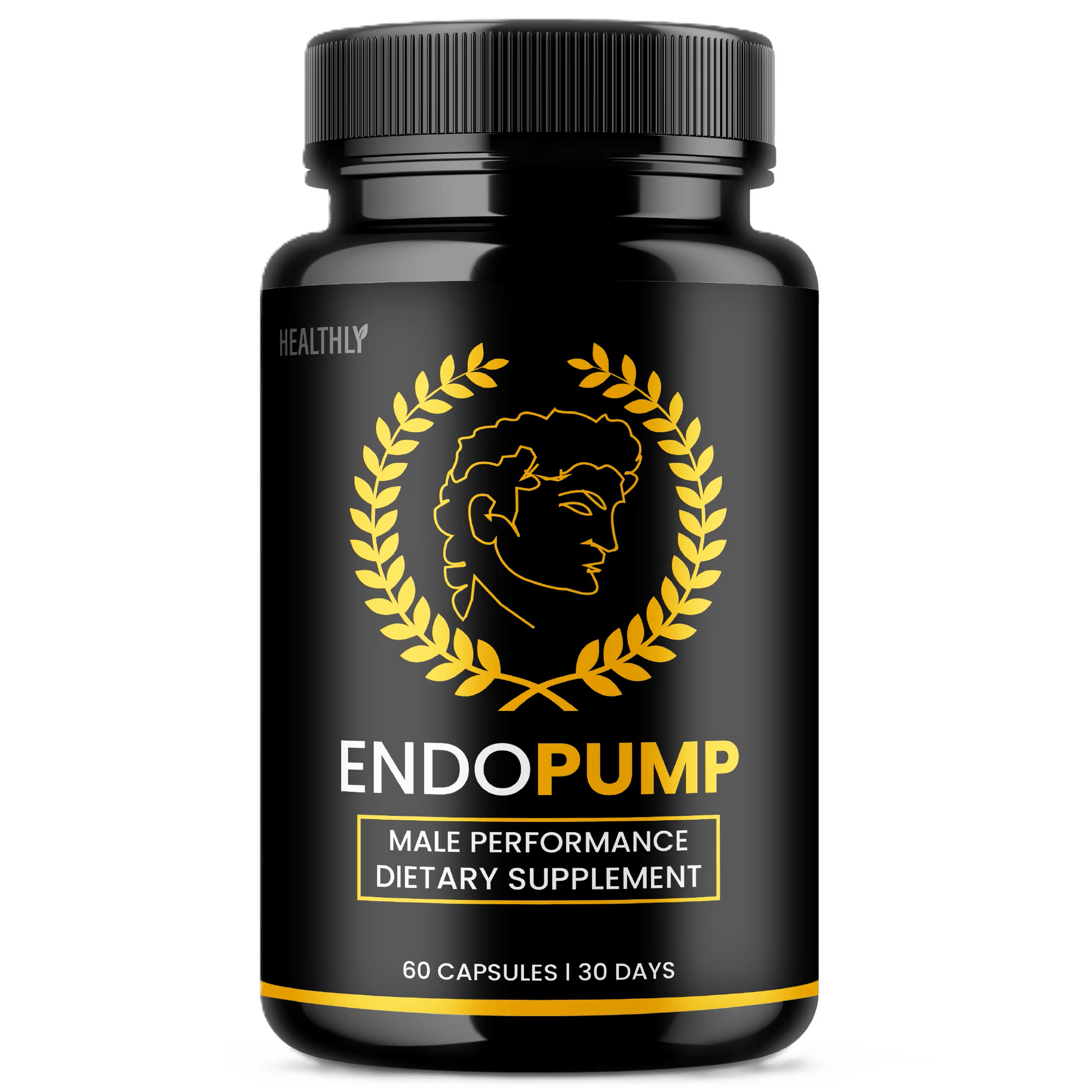 EndoPump supplement bottle — erection quality, blood flow, and libido support capsule